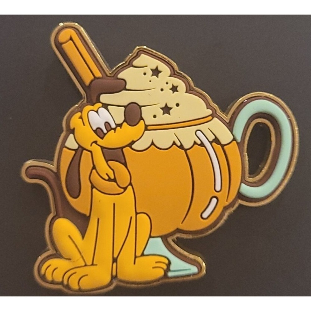 Loungefly Disney Free-D Scented Pumpkin Spice Latte Pin - Pluto - New
